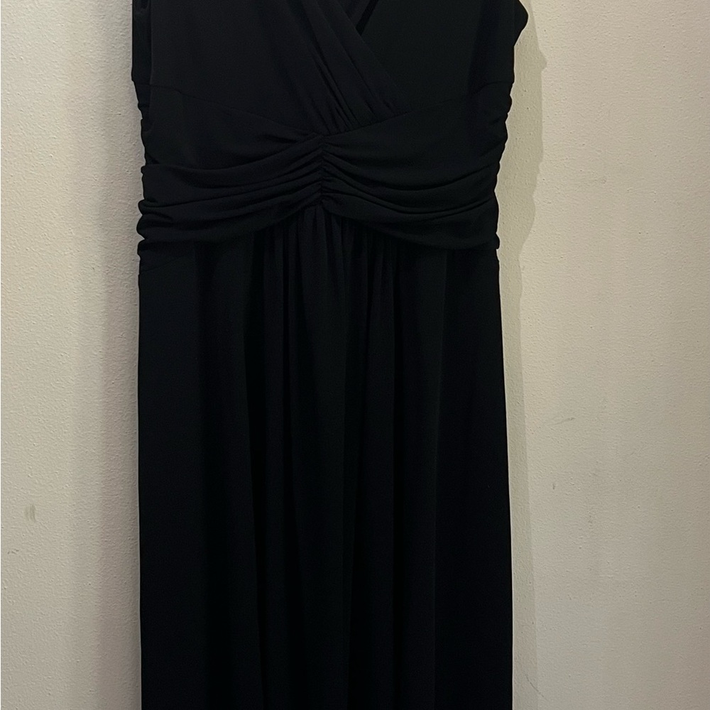 London Style Black Midi Dress Size 12 - Picture 5 of 11